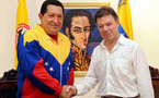 Chávez y Santos dan impulso a relación bilateral por encima de diferencias