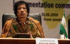 Ben Alí sigue siendo "el presidente legal" de Túnez: Gadafi