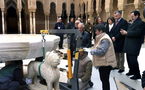 España: los leones de mármol de la Alhambra vuelven a su lugar de honor