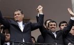 Ahmadinejad se reúne con su "hermano y amigo" Correa en Ecuador