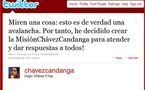 Chávez celebra dos años en red social Twitter, una "herramienta maravillosa"