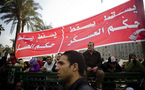 Manifestación en El Cairo para protestar contra el poder militar
