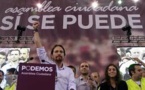 El joven partido Podemos, primero en intención de voto en España