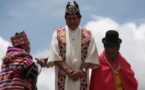 Evo Morales ungido en ritual andino antes de asumir tercer mandato en Bolivia