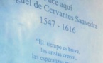 Cervantes reposa ya en un monumento en una iglesia de Madrid