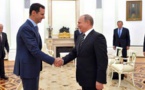 Al Asad agradece a Putin en Moscú ayuda militar rusa